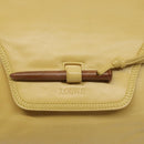 LOEWE Shoulder Bag Leather Yellow Auth hk2620-17