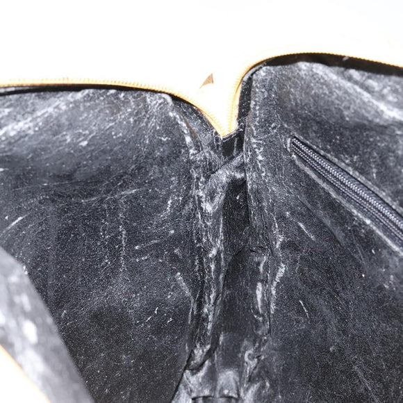 LOEWE Shoulder Bag Leather Yellow Auth hk2620