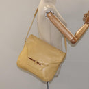 LOEWE Shoulder Bag Leather Yellow Auth hk2620-23