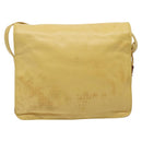 LOEWE Shoulder Bag Leather Yellow Auth hk2620-2