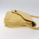 LOEWE Shoulder Bag Leather Yellow Auth hk2620-3