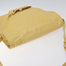 LOEWE Shoulder Bag Leather Yellow Auth hk2620-6