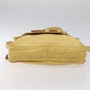 LOEWE Shoulder Bag Leather Yellow Auth hk2620-5