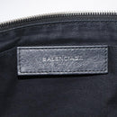 BALENCIAGA Clutch Bag Leather Black 506794 Auth hk2621-9