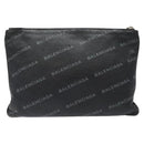 BALENCIAGA Clutch Bag Leather Black 506794 Auth hk2621-13
