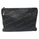 BALENCIAGA Clutch Bag Leather Black 506794 Auth hk2621-2