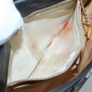 CELINE Shoulder Bag Leather Black Gold Auth hk2624-11