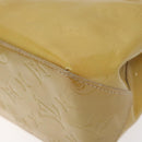 LOUIS VUITTON Monogram Vernis Reade PM Hand Bag Beige M91334 LV Auth hk2627-9