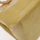 LOUIS VUITTON Monogram Vernis Reade PM Hand Bag Beige M91334 LV Auth hk2627-14