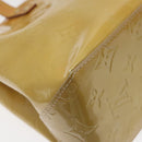 LOUIS VUITTON Monogram Vernis Reade PM Hand Bag Beige M91334 LV Auth hk2627-16