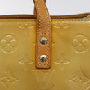 LOUIS VUITTON Monogram Vernis Reade PM Hand Bag Beige M91334 LV Auth hk2627-10