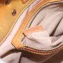 LOUIS VUITTON Monogram Vernis Reade PM Hand Bag Beige M91334 LV Auth hk2627-12