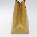 LOUIS VUITTON Monogram Vernis Reade PM Hand Bag Beige M91334 LV Auth hk2627-4