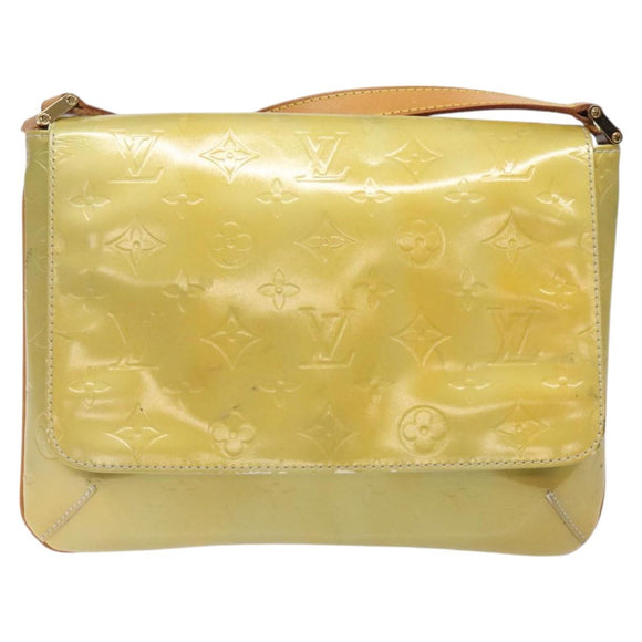 LOUIS VUITTON Monogram Vernis Thompson Street Bag Gris M91008 LV Auth hk2628