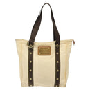 LOUIS VUITTON Cabas MM Antigua Tote Bag Brown Beige M40036 LV Auth hk2632-13