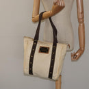 LOUIS VUITTON Cabas MM Antigua Tote Bag Brown Beige M40036 LV Auth hk2632-21