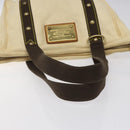 LOUIS VUITTON Cabas MM Antigua Tote Bag Brown Beige M40036 LV Auth hk2632-7
