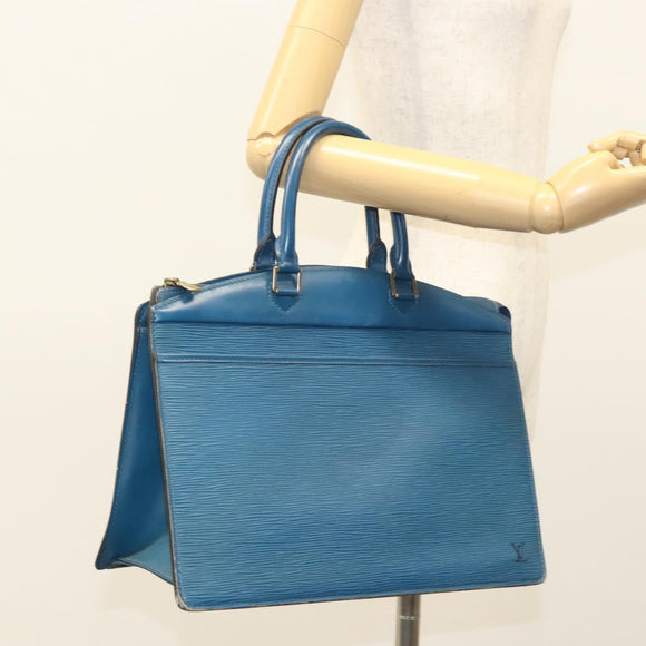 LOUIS VUITTON Epi Riviera Hand Bag Blue M48185 LV Auth hk2647