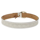 GUCCI Interlocking GG Supreme Belt PVC 35.4"" White 142930 Auth hk2653-3