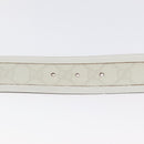 GUCCI Interlocking GG Supreme Belt PVC 35.4"" White 142930 Auth hk2653-9