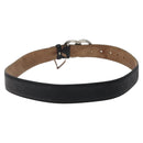 GUCCI GG Canvas Guccissima Belt Leather 37.8"" Black 259982 Auth hk2654-3