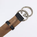 GUCCI GG Canvas Guccissima Belt Leather 37.8"" Black 259982 Auth hk2654-8