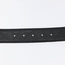 GUCCI GG Canvas Guccissima Belt Leather 37.8"" Black 259982 Auth hk2654-9