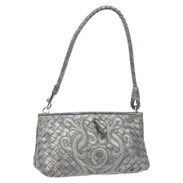 BOTTEGA VENETA INTRECCIATO Pouch Leather Only to Omotesando 161358 Auth hk2658