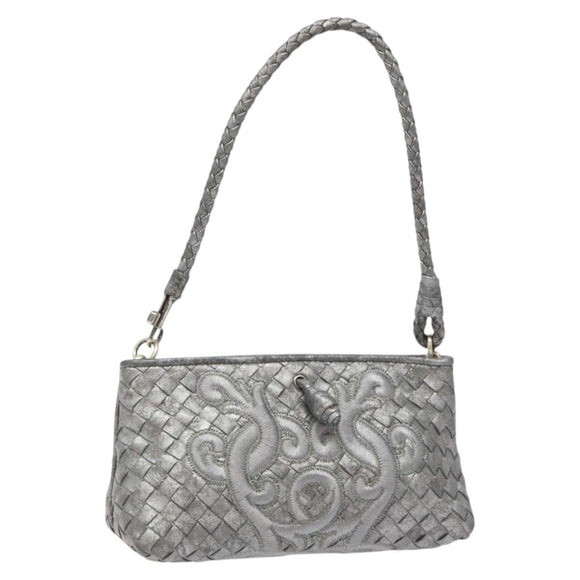 BOTTEGA VENETA INTRECCIATO Pouch Leather Only to Omotesando 161358 Auth hk2658