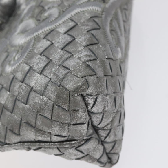 BOTTEGA VENETA INTRECCIATO Pouch Leather Only to Omotesando 161358 Auth hk2658