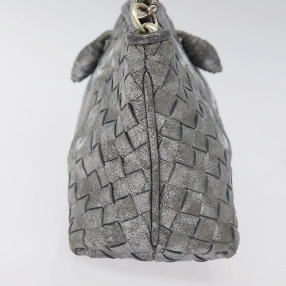 BOTTEGA VENETA INTRECCIATO Pouch Leather Only to Omotesando 161358 Auth hk2658