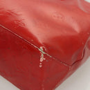 LOUIS VUITTON Monogram Vernis Reade PM Hand Bag Red Rouge M91088 LV Auth hk2659-14