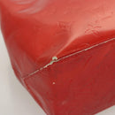 LOUIS VUITTON Monogram Vernis Reade PM Hand Bag Red Rouge M91088 LV Auth hk2659-15