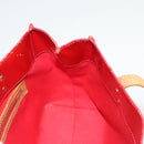 LOUIS VUITTON Monogram Vernis Reade PM Hand Bag Red Rouge M91088 LV Auth hk2659-18