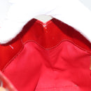 LOUIS VUITTON Monogram Vernis Reade PM Hand Bag Red Rouge M91088 LV Auth hk2659-19
