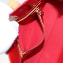 LOUIS VUITTON Monogram Vernis Reade PM Hand Bag Red Rouge M91088 LV Auth hk2659-21