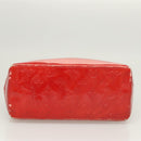 LOUIS VUITTON Monogram Vernis Reade PM Hand Bag Red Rouge M91088 LV Auth hk2659-5