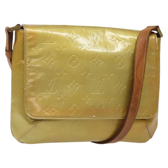 LOUIS VUITTON Monogram Vernis Thompson Street Bag Gris M91008 LV Auth hk2661