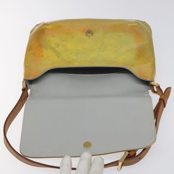 LOUIS VUITTON Monogram Vernis Thompson Street Bag Gris M91008 LV Auth hk2661