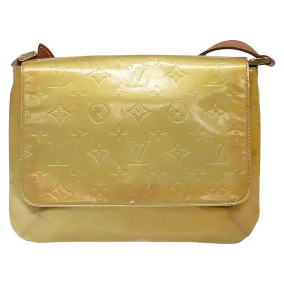 LOUIS VUITTON Monogram Vernis Thompson Street Bag Gris M91008 LV Auth hk2661