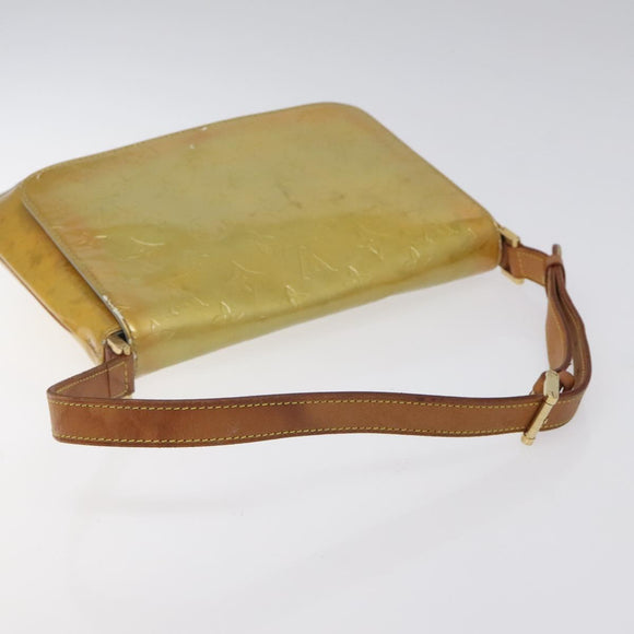 LOUIS VUITTON Monogram Vernis Thompson Street Bag Gris M91008 LV Auth hk2661