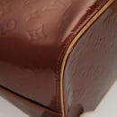 LOUIS VUITTON Monogram Vernis Houston Hand Bag Bronze M91122 LV Auth hk2663-8