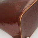 LOUIS VUITTON Monogram Vernis Houston Hand Bag Bronze M91122 LV Auth hk2663-16