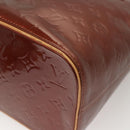 LOUIS VUITTON Monogram Vernis Houston Hand Bag Bronze M91122 LV Auth hk2663-17
