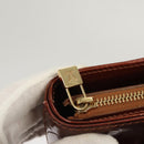 LOUIS VUITTON Monogram Vernis Houston Hand Bag Bronze M91122 LV Auth hk2663-18