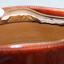 LOUIS VUITTON Monogram Vernis Houston Hand Bag Bronze M91122 LV Auth hk2663-19