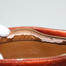 LOUIS VUITTON Monogram Vernis Houston Hand Bag Bronze M91122 LV Auth hk2663-9