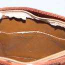 LOUIS VUITTON Monogram Vernis Houston Hand Bag Bronze M91122 LV Auth hk2663-10