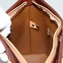 LOUIS VUITTON Monogram Vernis Houston Hand Bag Bronze M91122 LV Auth hk2663-22