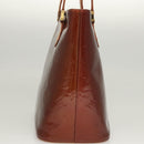 LOUIS VUITTON Monogram Vernis Houston Hand Bag Bronze M91122 LV Auth hk2663-4